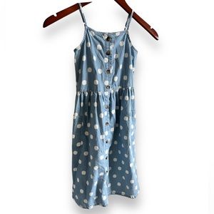 Arizona Chambray Denim Button Sundress with Pockets